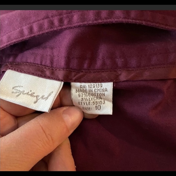 Spiegel • Fit & Flare•  Maroon •  Long  Skirt - Picture 4 of 5